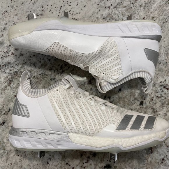 Adidas Icon 3 Cleats White Material Men's 11.5 - Picture 2 of 9